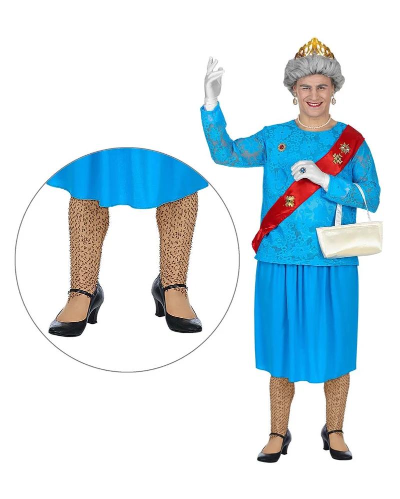 "Behaarte Beine" Scherz-Strumpfhose