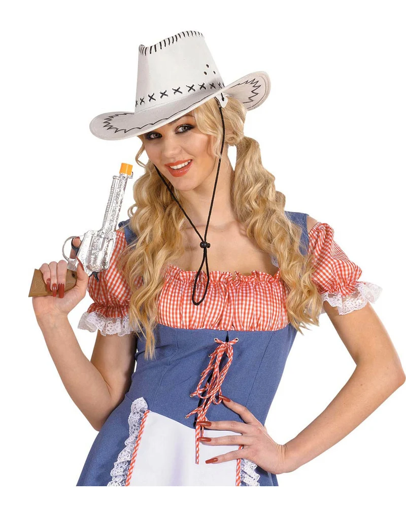 Silberne Western Pistole