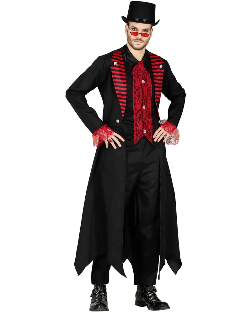 Elegantes Gothic Vampir Herrenkostüm