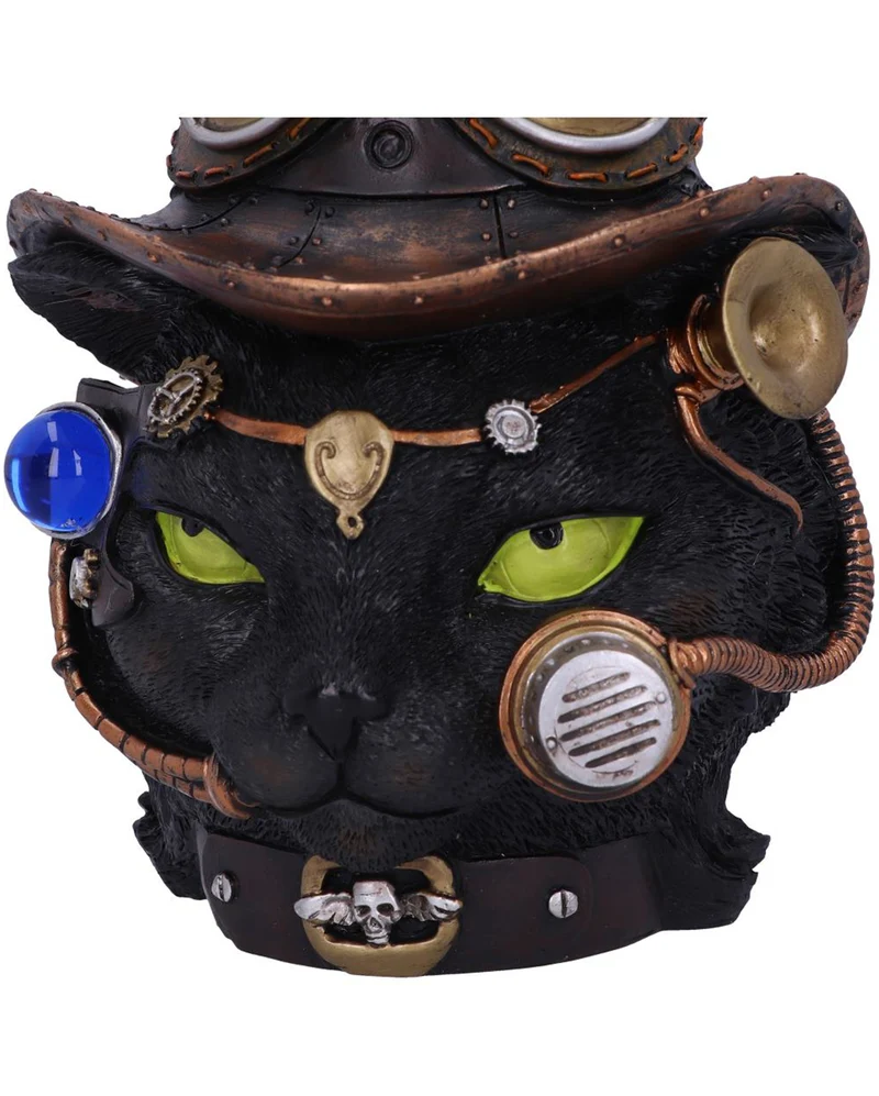 Steampunk Felius Mogg Katzen Figur 28,8cm