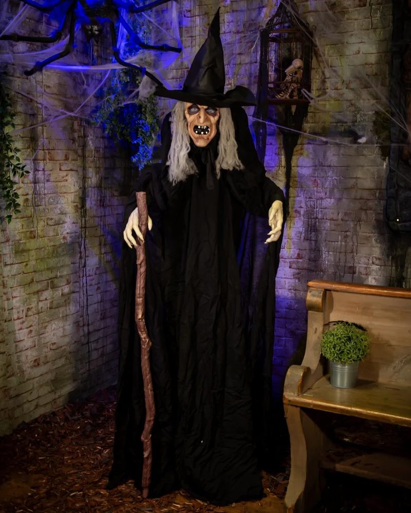 Halloween Animatronic Hexe Agatha 180cm