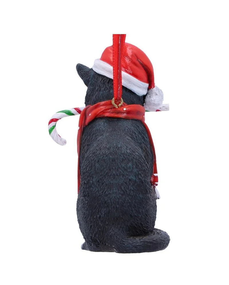 Candy Cane Katze Weihnachtskugel 9cm