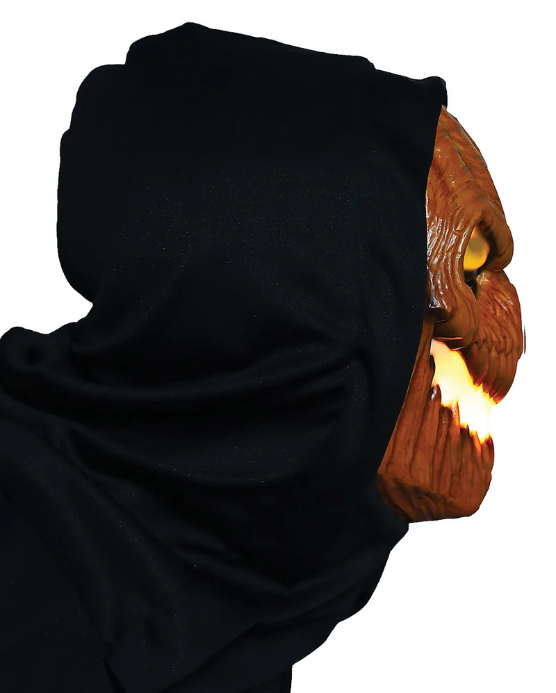 Flammen Kürbis LED Maske