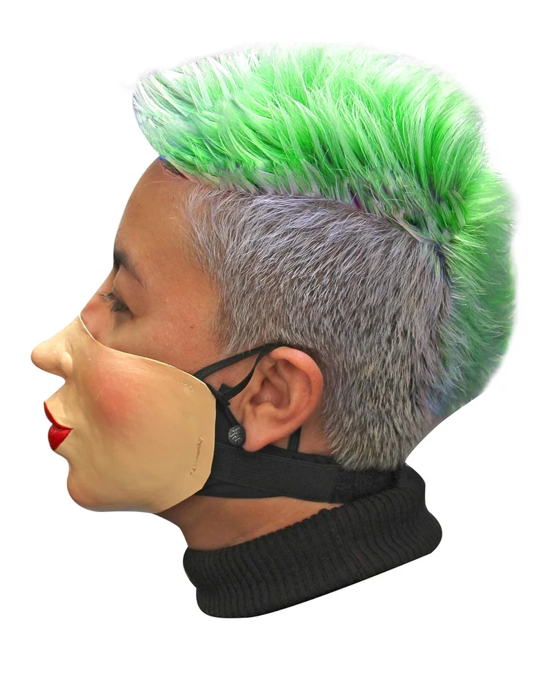 Duckface Halbmaske aus Latex