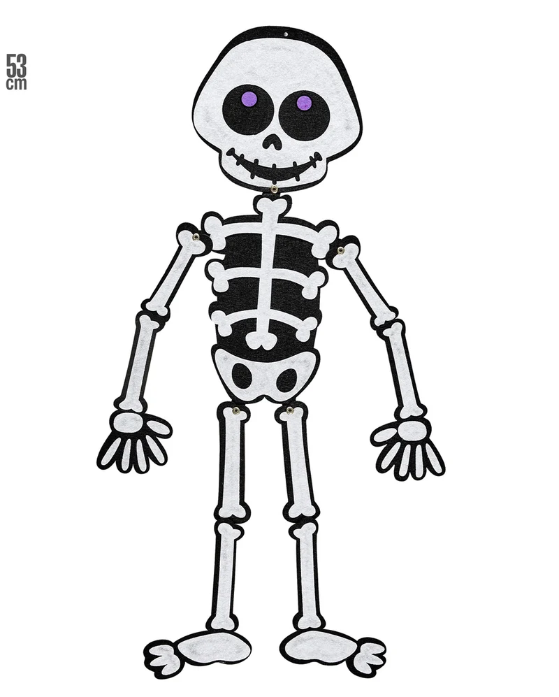 Kinderfreundliche Halloween Skelett Deko
