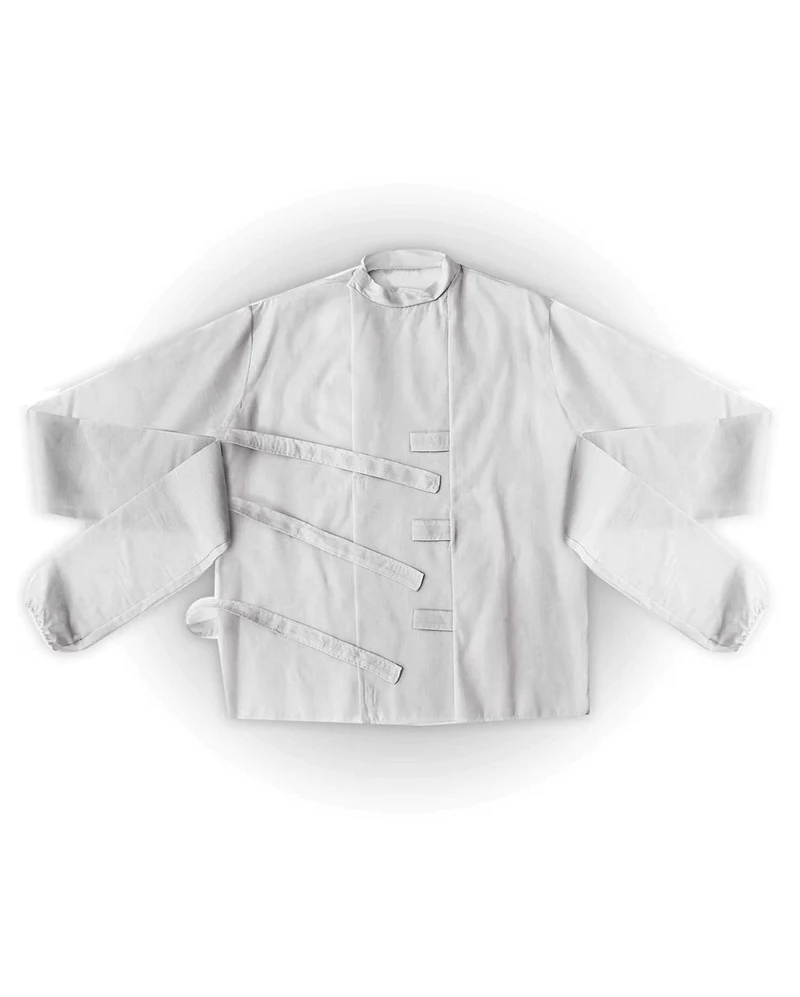 Weiße Zwangsjacke Kostüm
