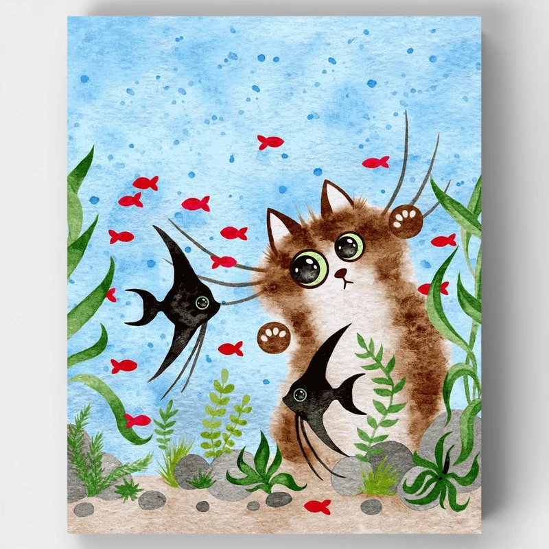 "Aquarium" Paint by Numbers Kit