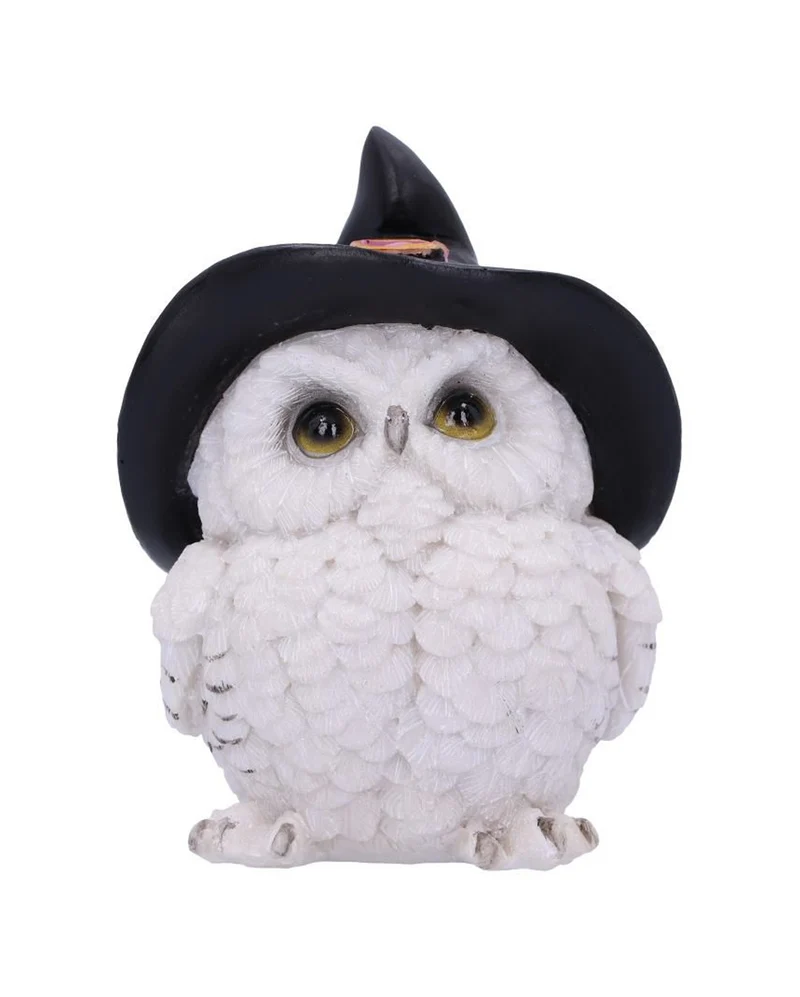 Schneeeule mit Hexenhut