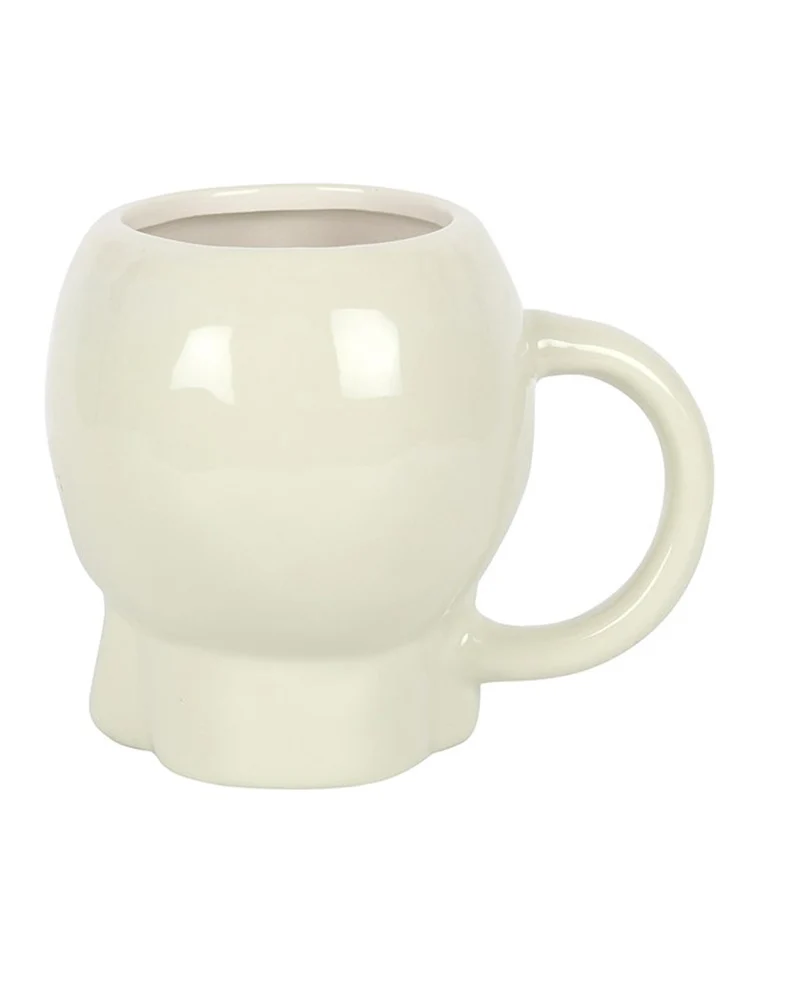 Totenkopf Keramik Becher mit Henkel