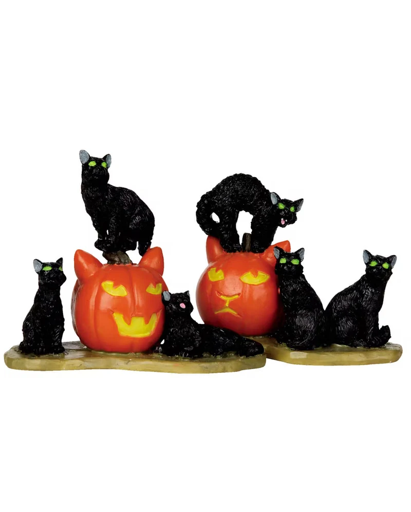 Lemax Spooky Town - Halloween Katzen 2er Set