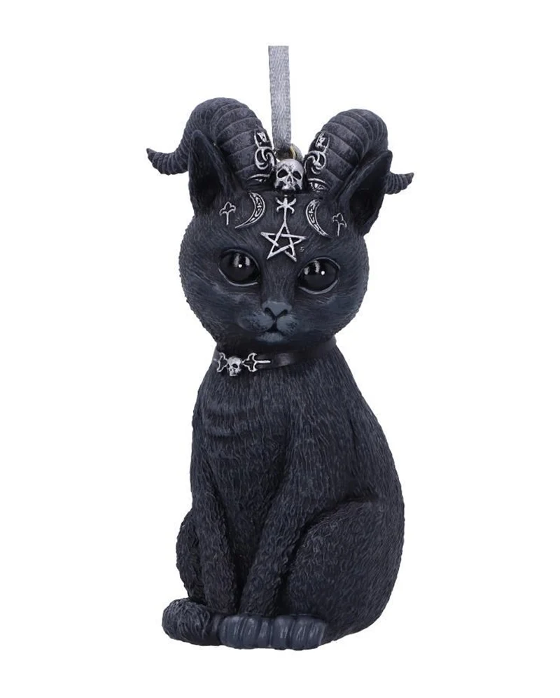 Pawzuph Hexenkatze Weihnachtskugel 10cm