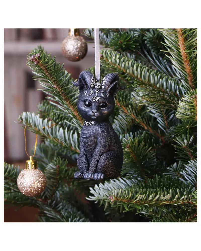 Pawzuph Hexenkatze Weihnachtskugel 10cm