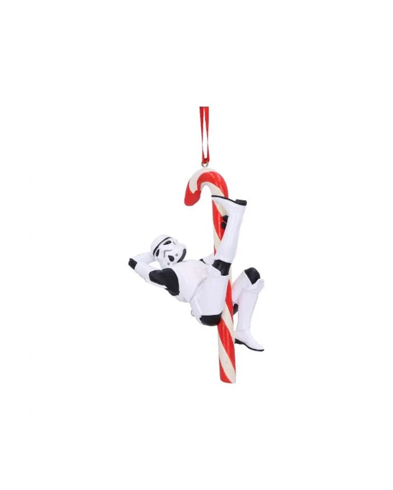 Star Wars Stormtrooper mit Candy Cane Weihnachtskugel