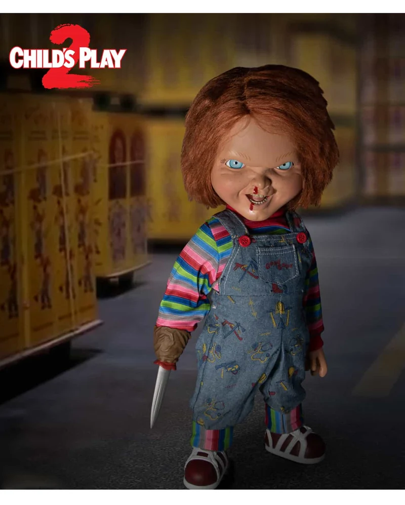 Sprechende Child's Play Menacing Chucky Puppe 38cm