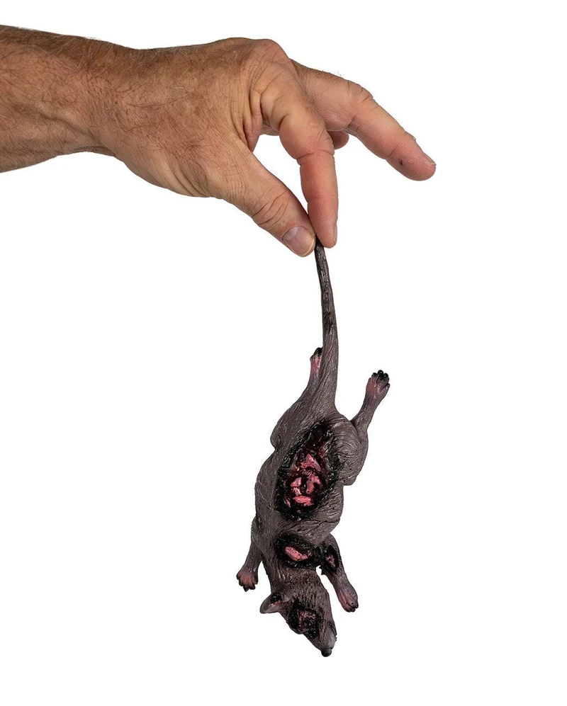 Blutige Ratte Metzgerteller Deko