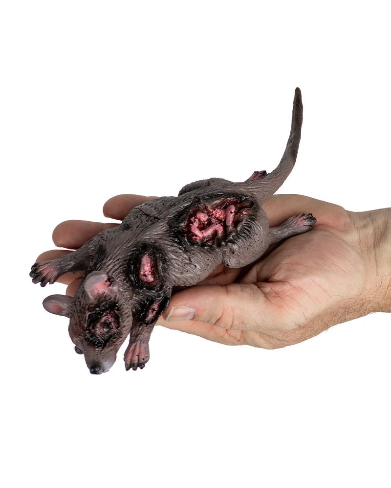 Blutige Ratte Metzgerteller Deko