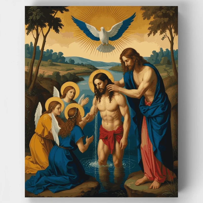 The Baptism of Christ - Paint by Numbers Kit