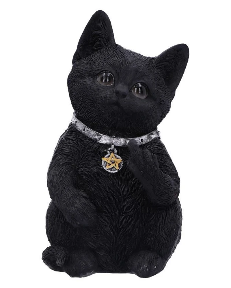 Freche Katze zeigt Mittelfinger 16,5cm