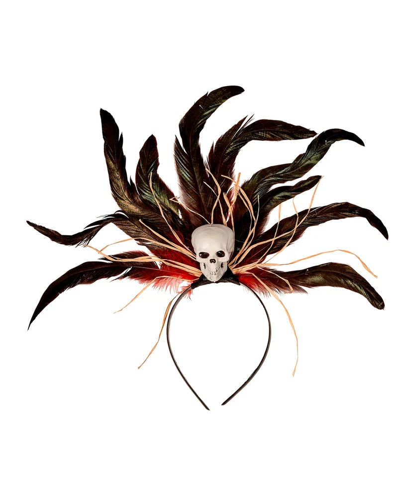 Voodoo Haarreif mit Totenkopf