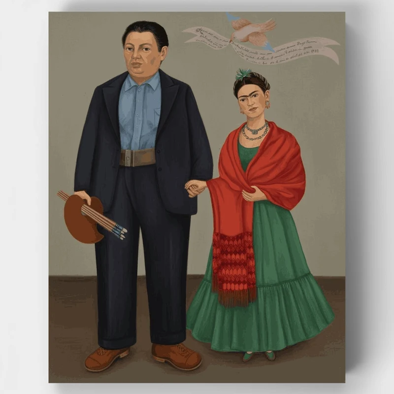 Frieda and Diego Rivera - Paint by Numbers Kit