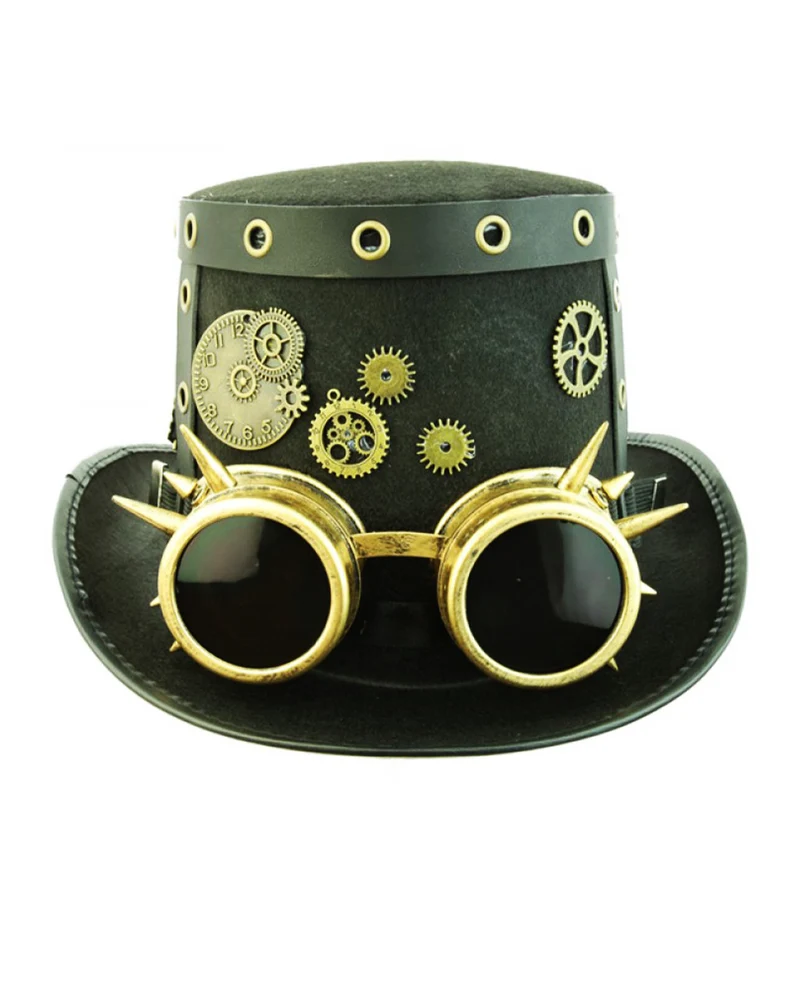Steampunk Hut mit Fliegerbrille