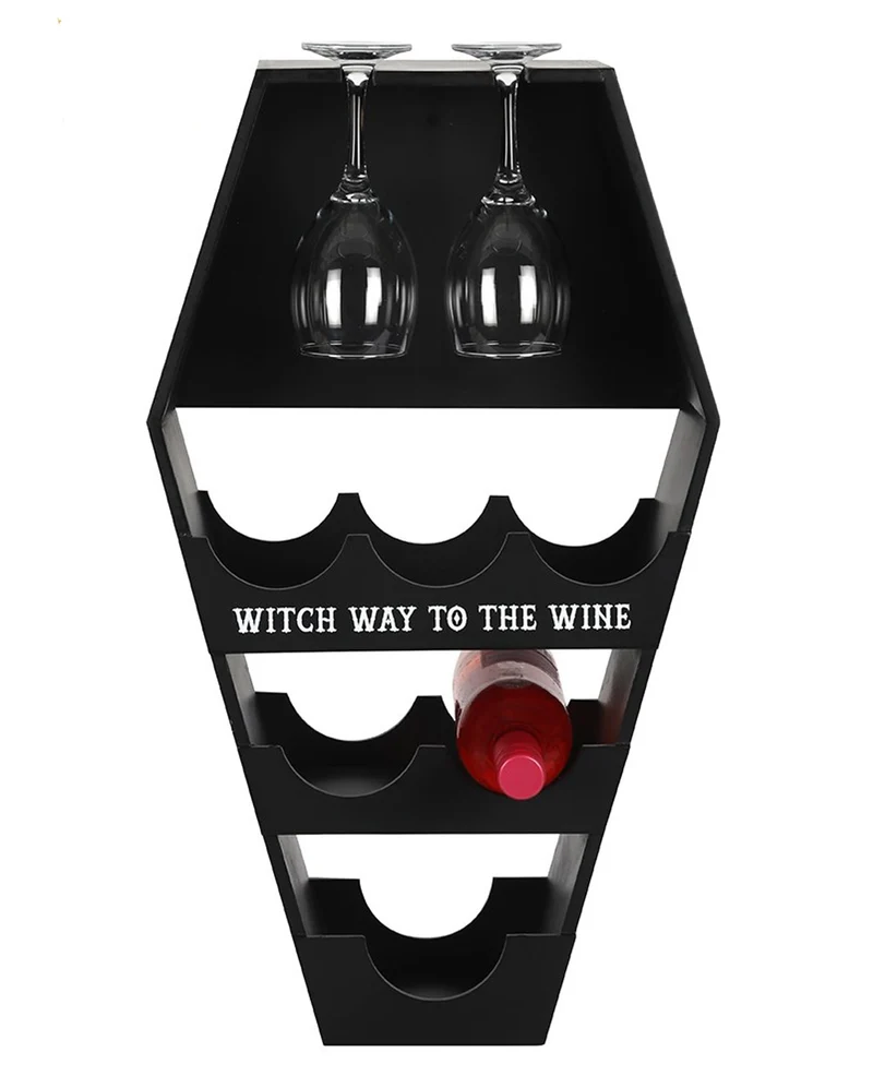 Gothic Weinregal in Sarg Form 62cm