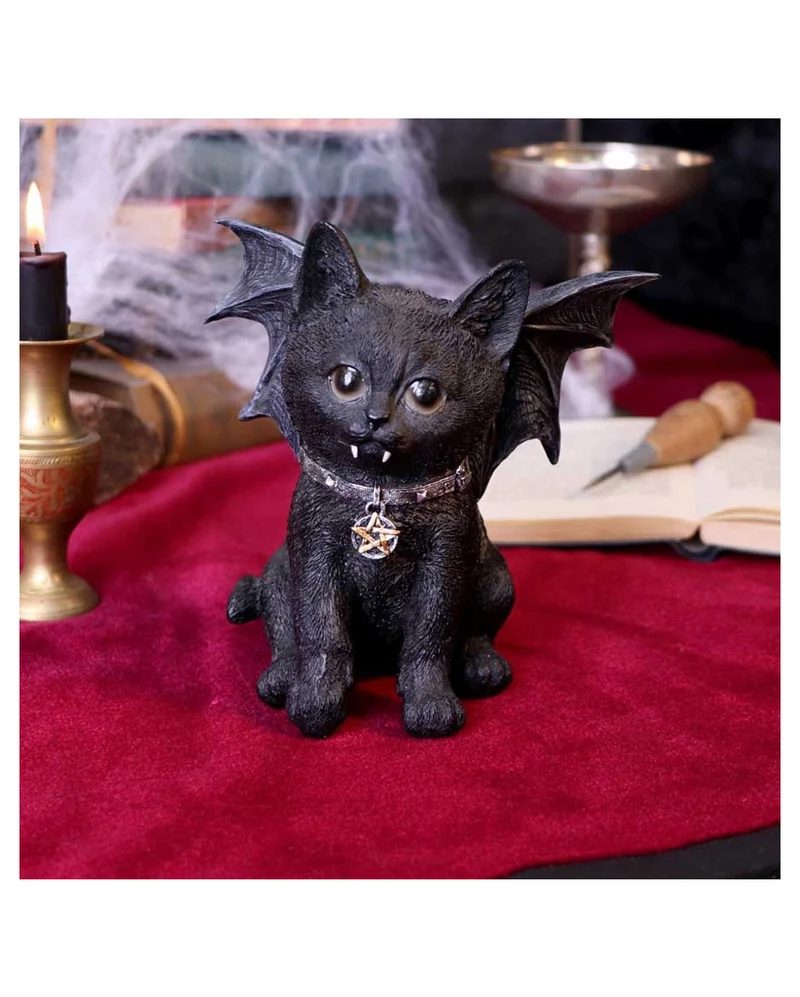Schwarze Katze Vampuss 16cm
