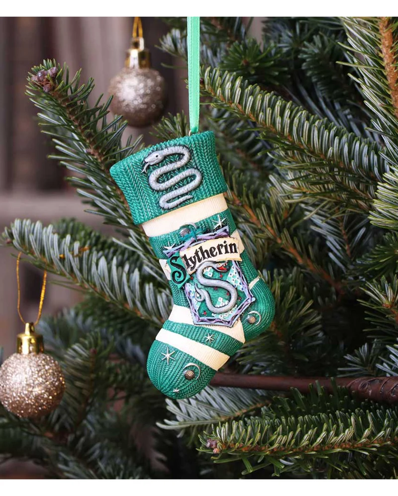 Harry Potter Slytherin Socke Weihnachtskugel