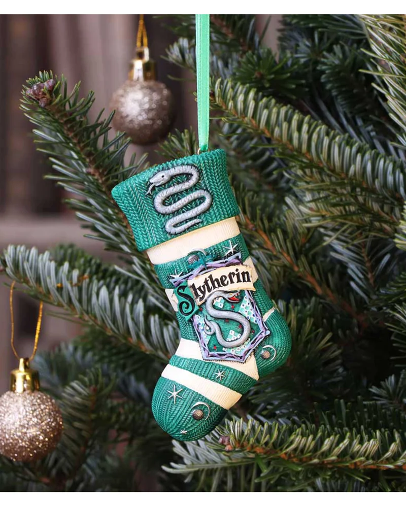 Harry Potter Slytherin Socke Weihnachtskugel