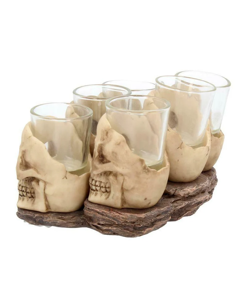 Totenkopf Schnapsglas Set 6 St.