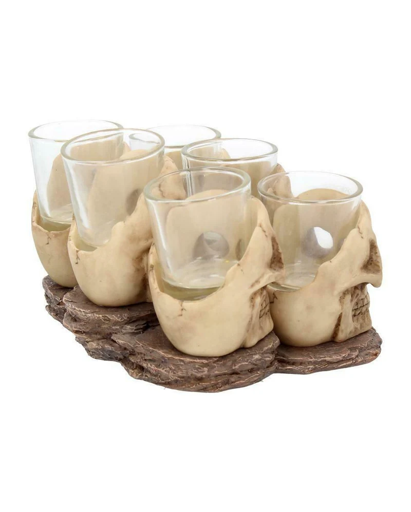 Totenkopf Schnapsglas Set 6 St.