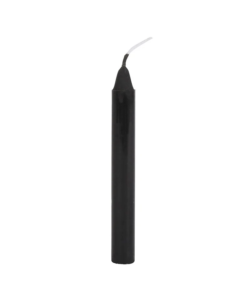 Schwarze "Schutz" Zauberkerzen 12 St.
