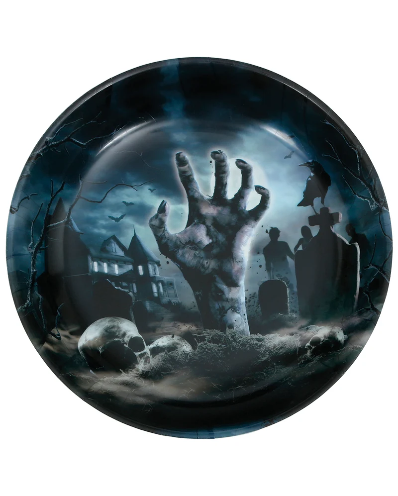 Zombie Friedhof Halloween Schale