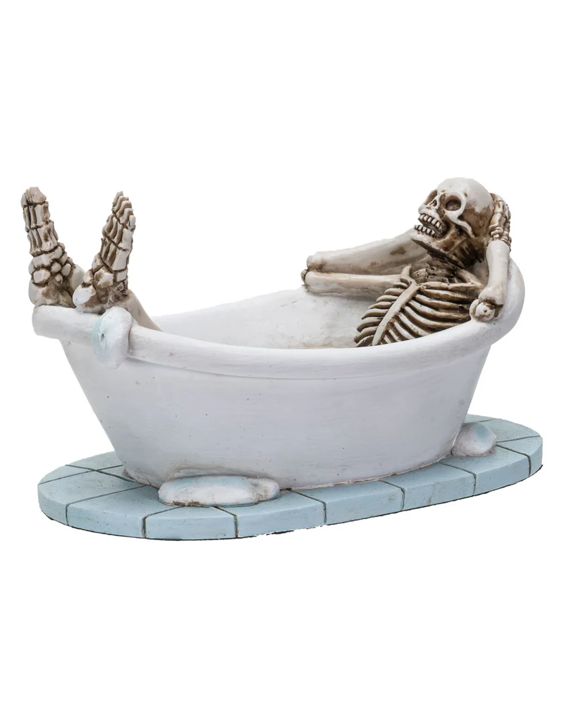 Skelett in der Badewanne