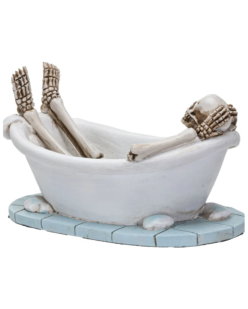 Skelett in der Badewanne