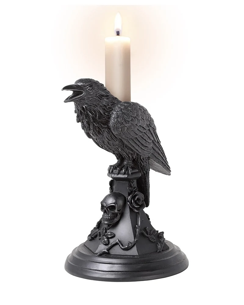 Gothic Rabe Kerzenständer