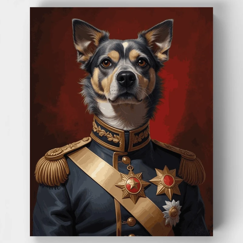 Royal Australian Shepherd General Portrait - Paint by Numbers Kit