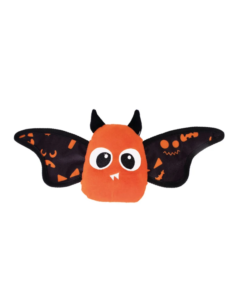 Orange Fledermaus mit Knickflügeln Hundespielzeug