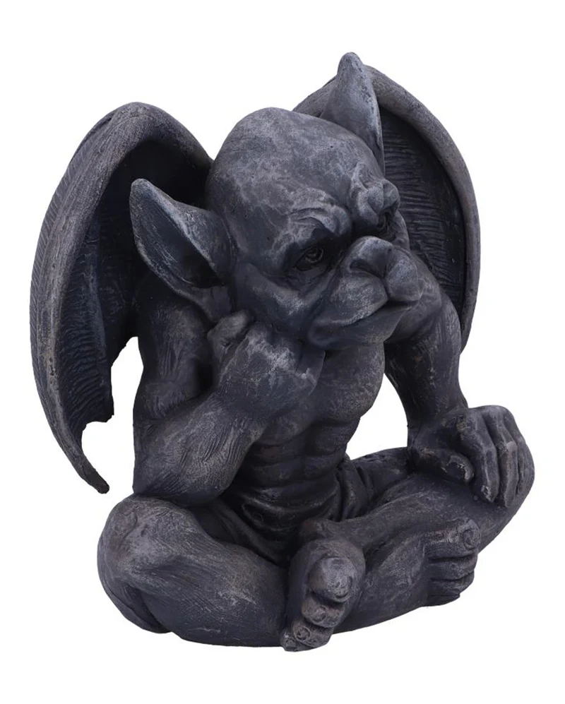 Nachdenkender Gargoyle mit Flügel 13cm