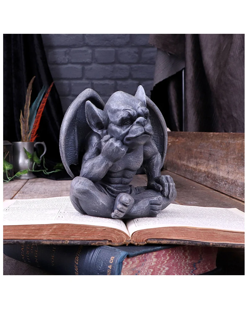 Nachdenkender Gargoyle mit Flügel 13cm