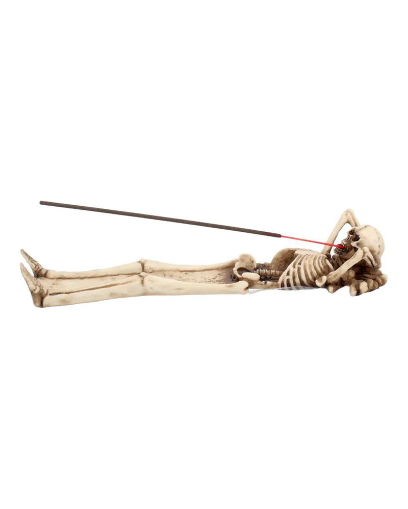 Skelett "Take It Easy" Räucherstäbchenhalter 27cm
