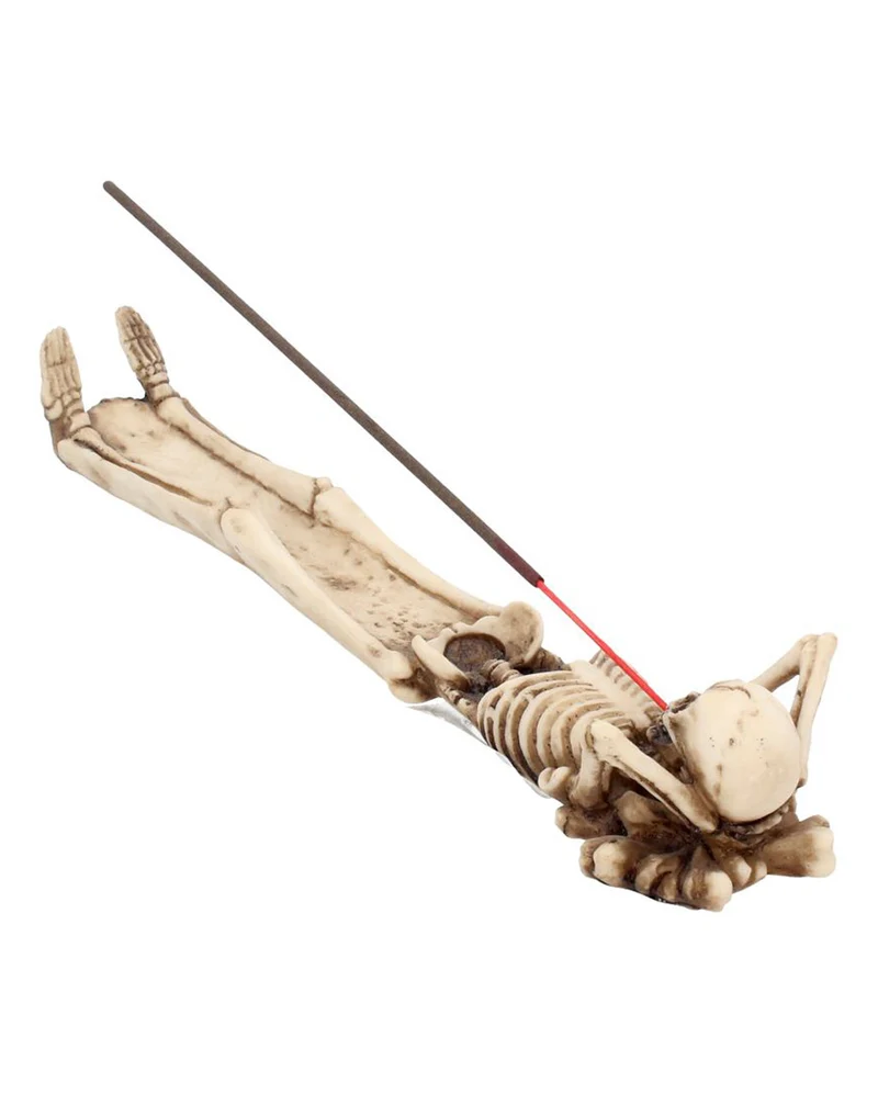 Skelett "Take It Easy" Räucherstäbchenhalter 27cm