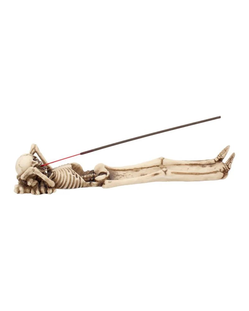 Skelett "Take It Easy" Räucherstäbchenhalter 27cm