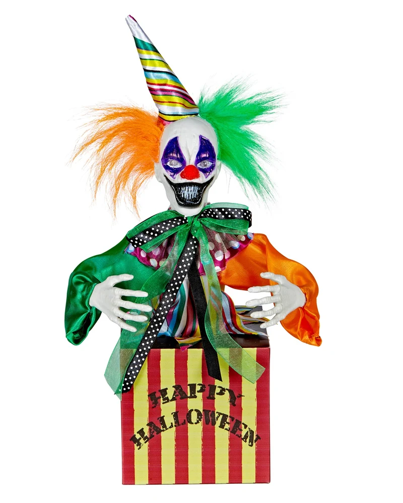 Hüpfender Clown in Candy Box