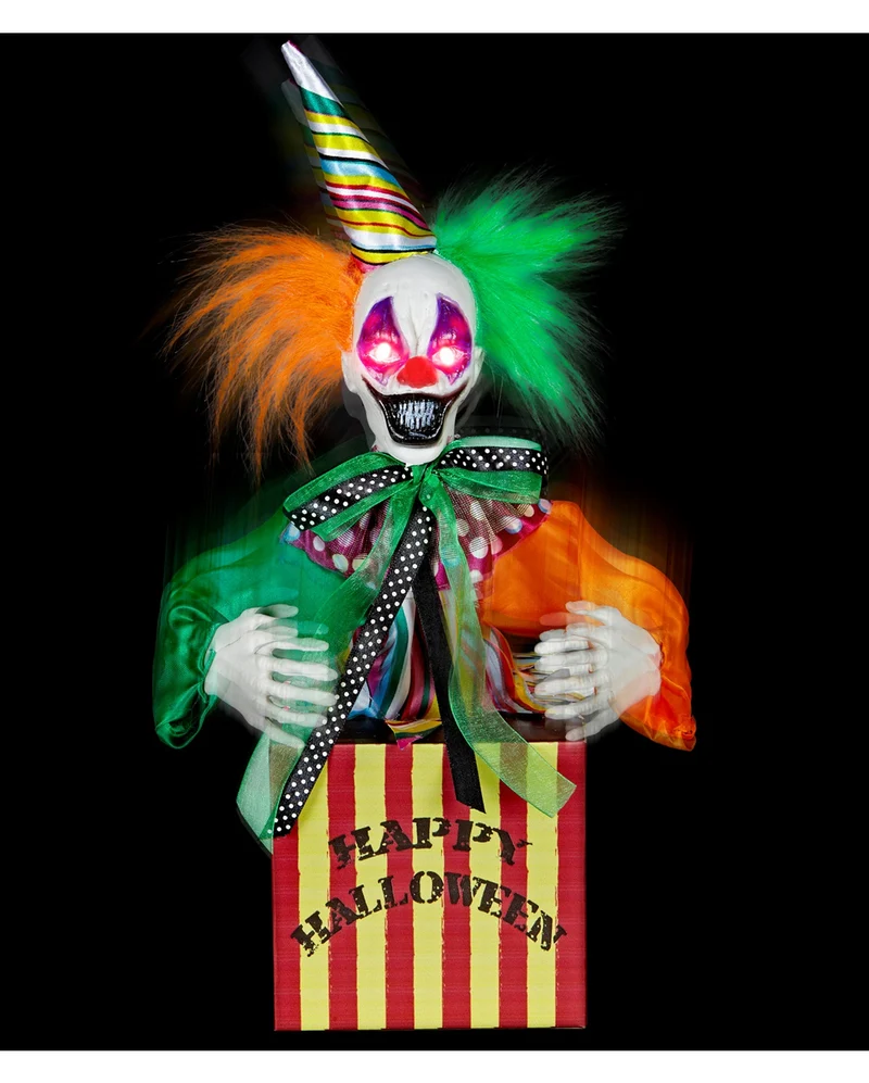 Hüpfender Clown in Candy Box