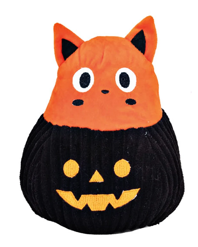Halloween Hundespielzeug Kürbis & Katze