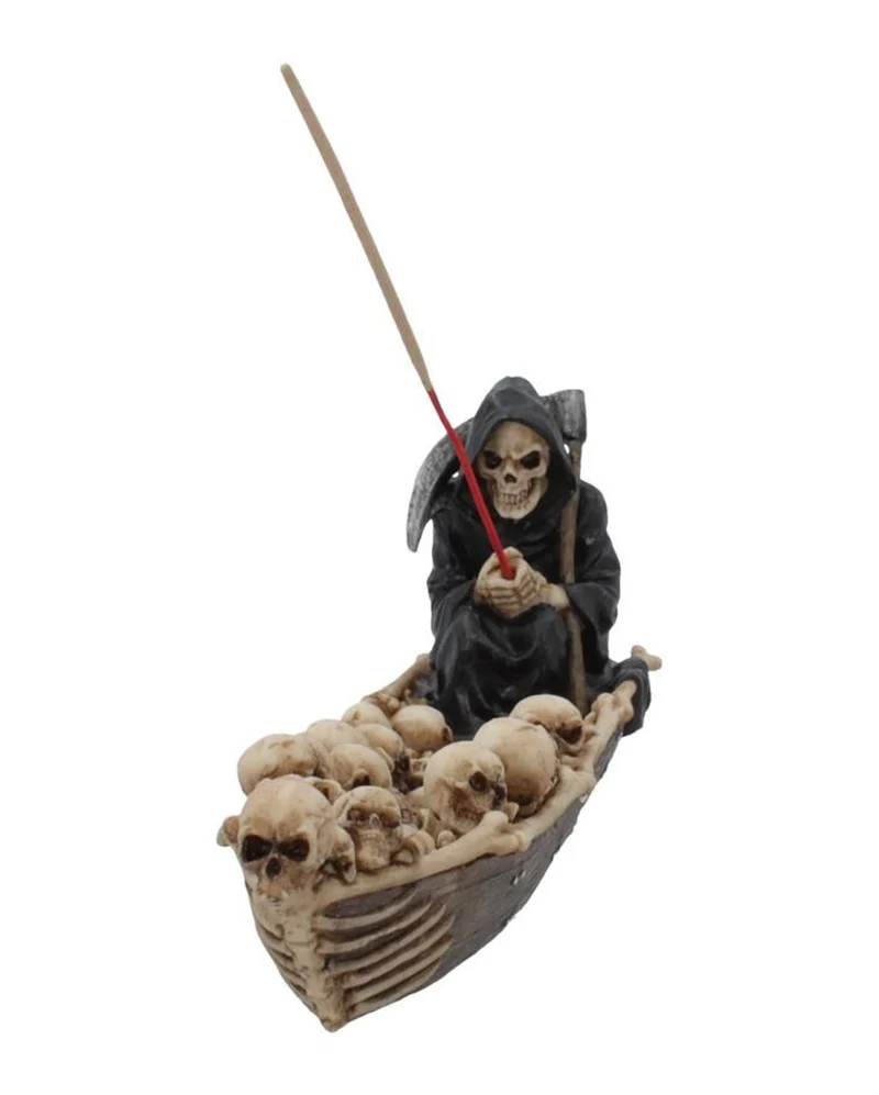 Grim Reaper Fährmann Räucherstäbchenhalter