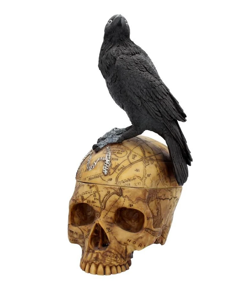 Salem Totenschädel mit Rabe
