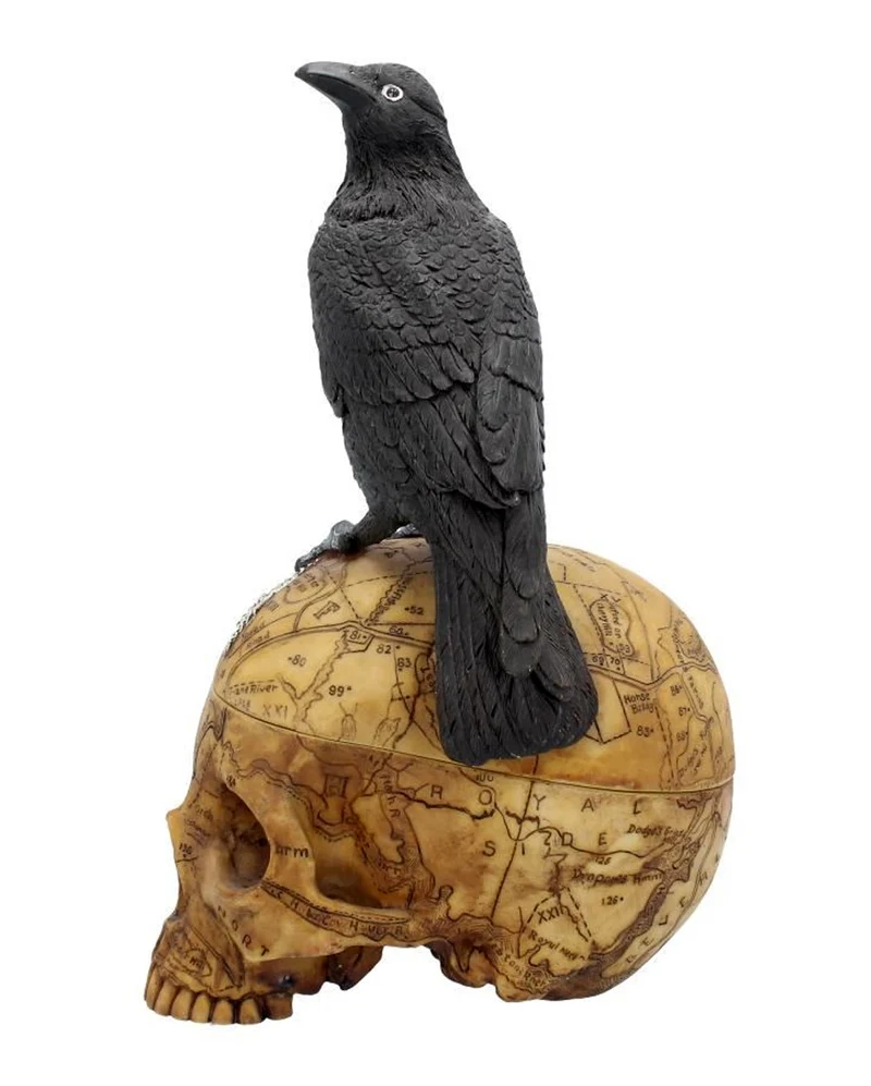 Salem Totenschädel mit Rabe