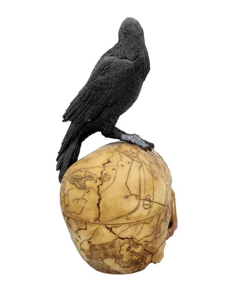 Salem Totenschädel mit Rabe